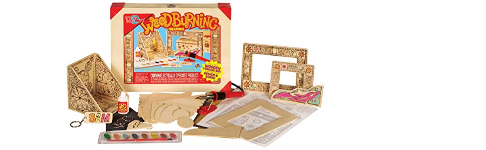 picture of child's woodburning kit