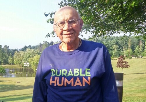Durable Human Exemplar in a Durable Human shirt